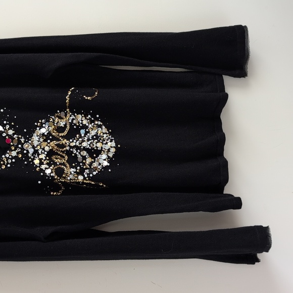 Boston Proper Women's Embellished V-Neck Christmas Sweater - Picture 3 of 8